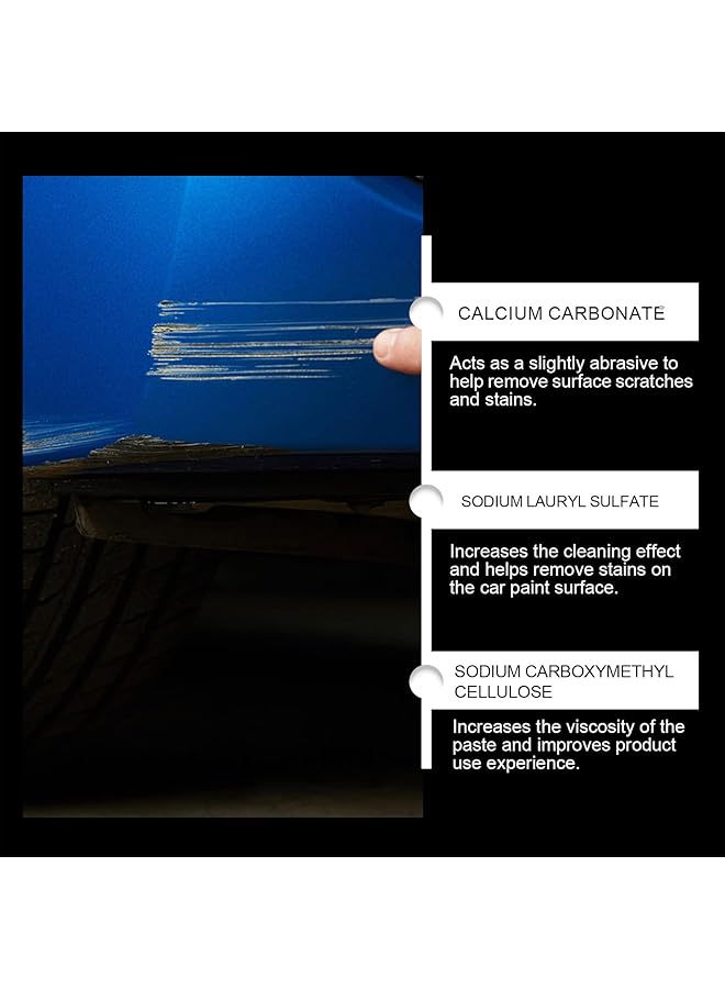 KASTWAVE Car Scratch Remover Stain Remover Clean And Polish Car Paint Refurbishment Remover Stain Cream  - Image 5