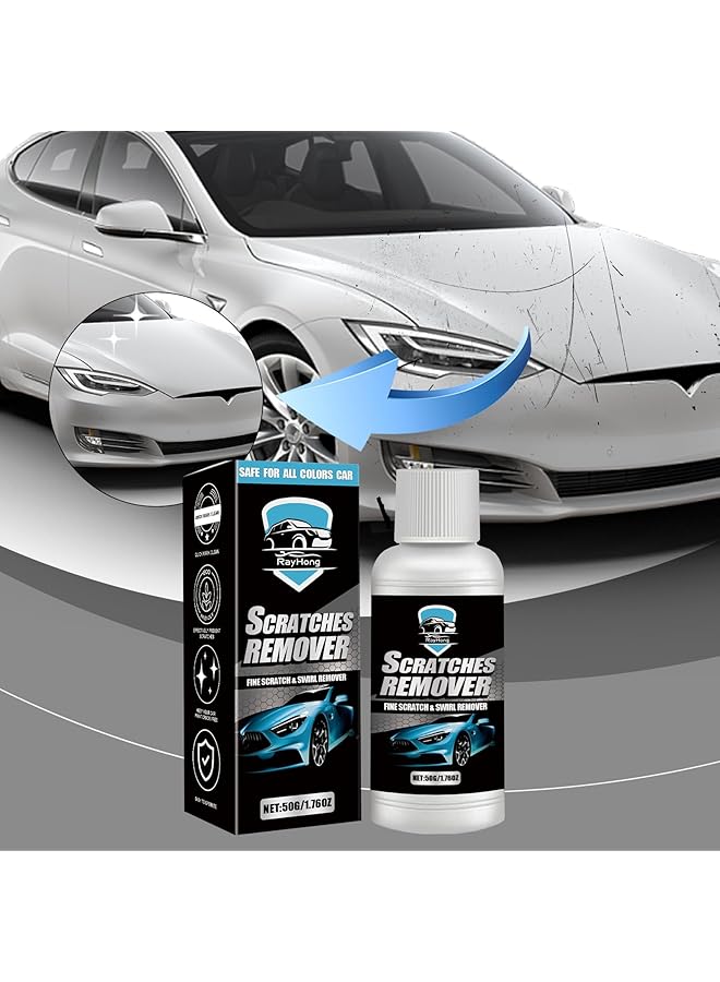 KASTWAVE Car Scratch Remover Stain Remover Clean And Polish Car Paint Refurbishment Remover Stain Cream  - Image 2