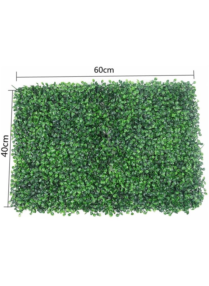 LINGWEI 2-Piece Artificial Plastic Wall Grass Green - Image 2