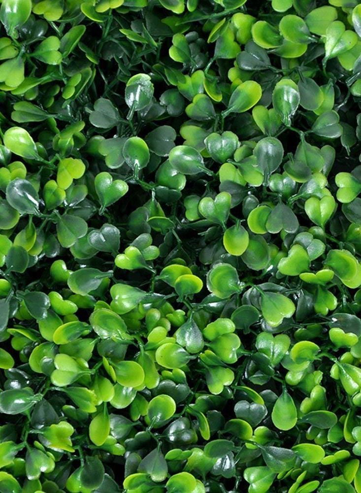 LINGWEI 2-Piece Artificial Plastic Wall Grass Green - Image 3