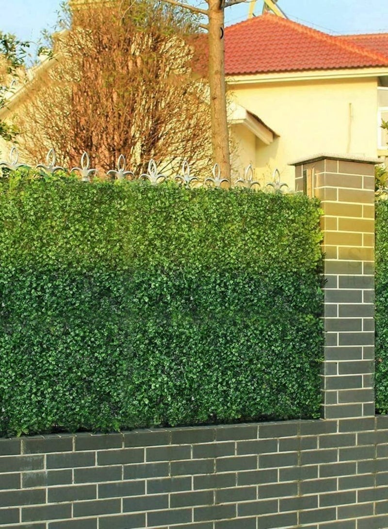 LINGWEI 2-Piece Artificial Plastic Wall Grass Green - Image 5