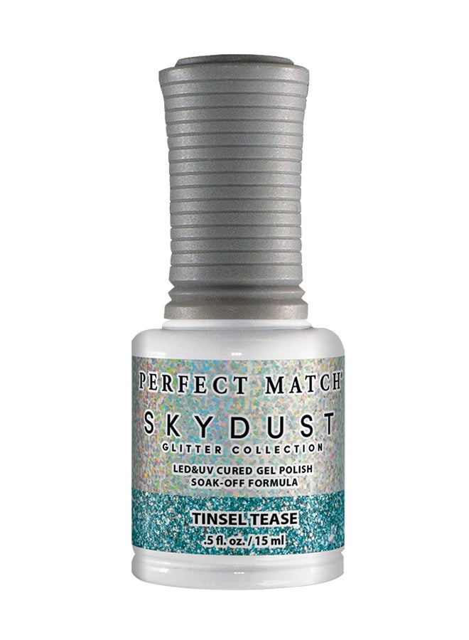 Lechat Gel Nail Polish, Gel Polish Soak Off Led U V Nail Gel Polish Sky Dust Glitter Tinsel Tease Sdms18 - Image 1