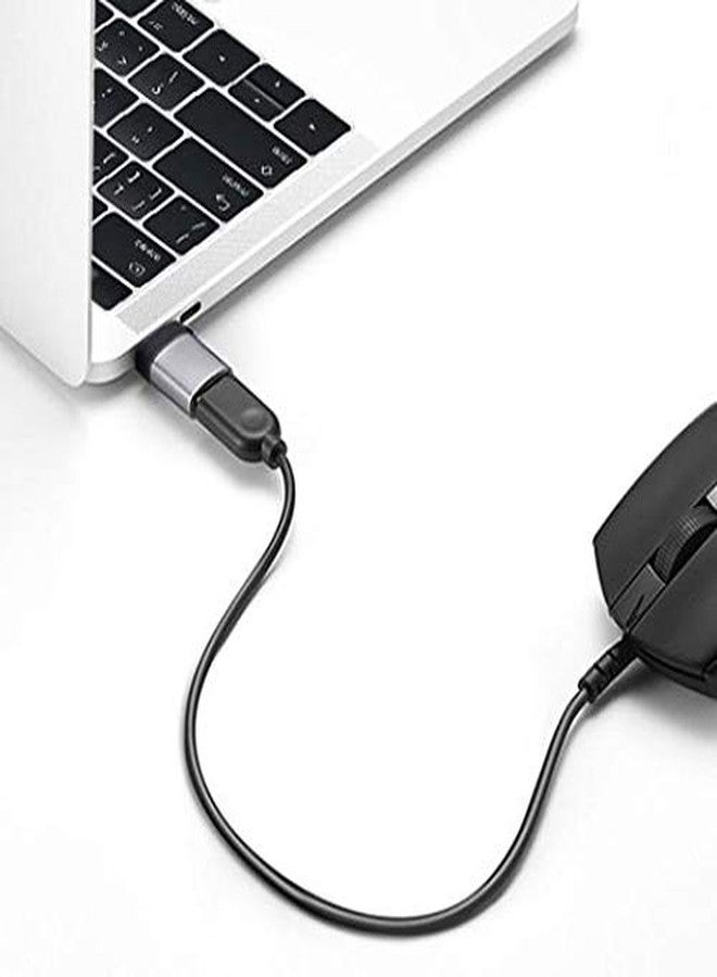 BoxWave كابل BoxWave متوافق مع Backbone One (أندرويد) - محول USB-C إلى A (عبوة 2)، USB Type-C OTG مفتاح محمول على شكل سلسلة مفاتيح - أسود رمادي - Image 4