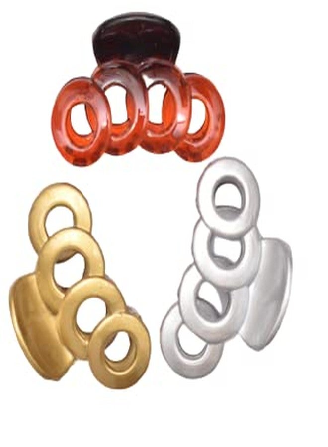 imioxo Koriencolour Daily use Stylish Hair Clutch/Claws/Clips for Girls and Women Combo of 3 Pieces(im_M2) - Image 2