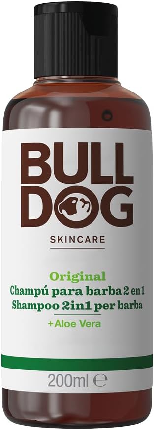 Bulldog Skincare Original Beard Shampoo Conditioner Mens Grooming Beard Moisturiser for Softer Supple Beards 200ml - Image 1