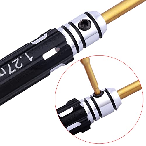 CrazyHobby 5Pcs Mini 0.9mm 1.27mm 1.3mm 1.5mm 2.0mm Hex Screw Driver Set Titanium Hexagon Screwdriver & 4-way Wrench Tool Kit for Axial SCX24 1/18 1/24 1/28 RC Crawler Truck - Image 5
