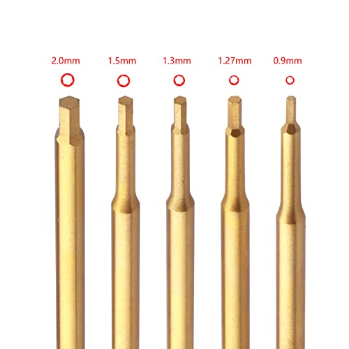 CrazyHobby 5Pcs Mini 0.9mm 1.27mm 1.3mm 1.5mm 2.0mm Hex Screw Driver Set Titanium Hexagon Screwdriver & 4-way Wrench Tool Kit for Axial SCX24 1/18 1/24 1/28 RC Crawler Truck - Image 4