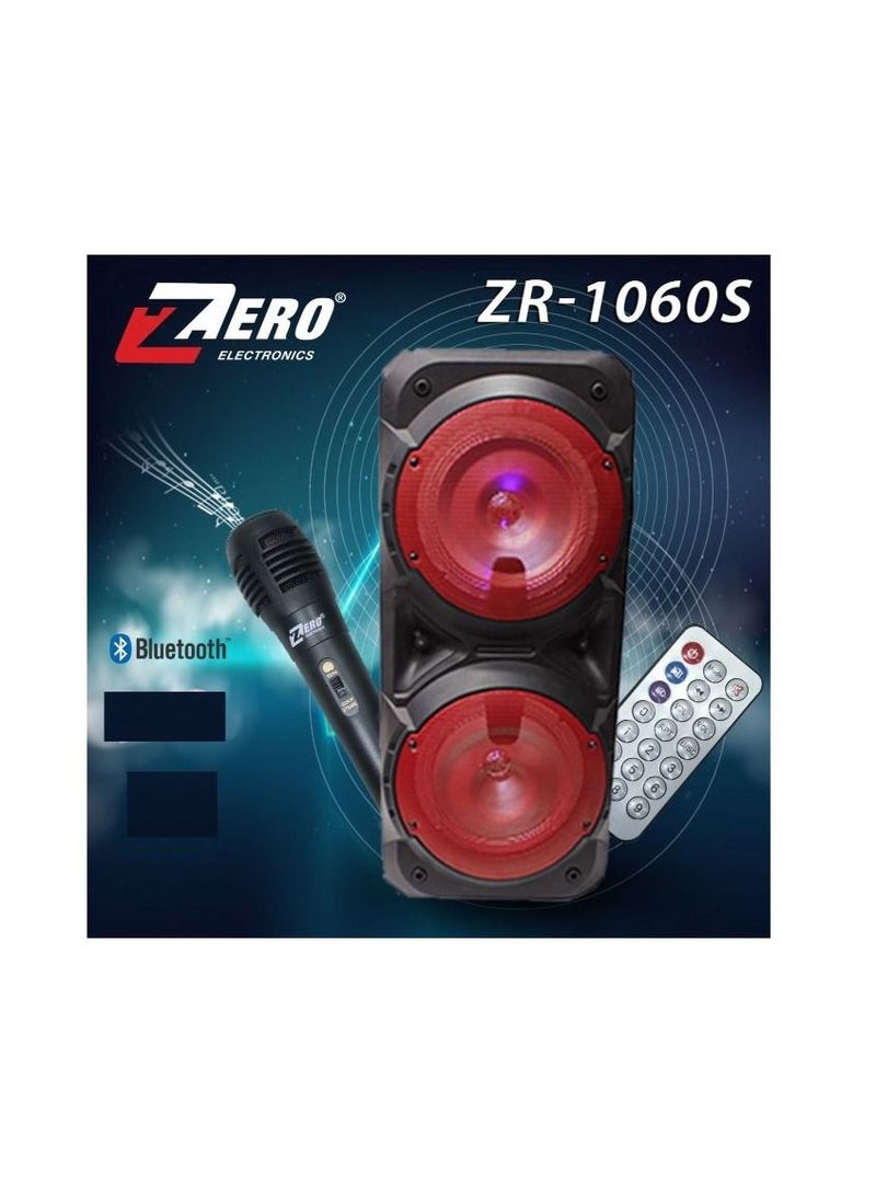 Zero Speaker by Zero ZR -1060S supports flash drive, memory card and Bluetooth with microphone black - Image 2