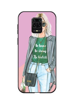 VR CREATIVE Protective Case Cover For Xiaomi Mi Note 10 Lite 5G Be Brave Be Strong Design Multicolour  - Image 1