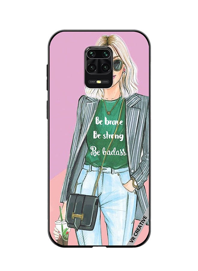 VR CREATIVE Protective Case Cover For Xiaomi Mi Note 10 Lite 5G Be Brave Be Strong Design Multicolour  - Image 1