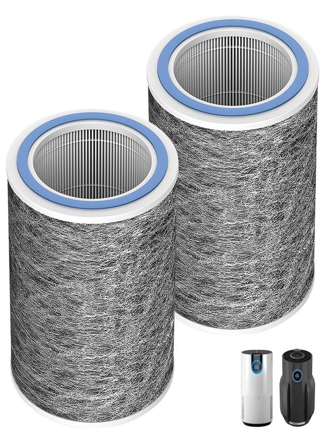 Pulluty HP102 HP152 HEPA Replacement Filter for Shark HP100 Series Air Purifier HP102PET HP152 HP132 HC450 HC451 HC452 HC455,3-in-1 True H13 HEPA Activated Carbon Pre-Filter,Compare Part #HE1FKPET, HE1FKBAS - Image 1
