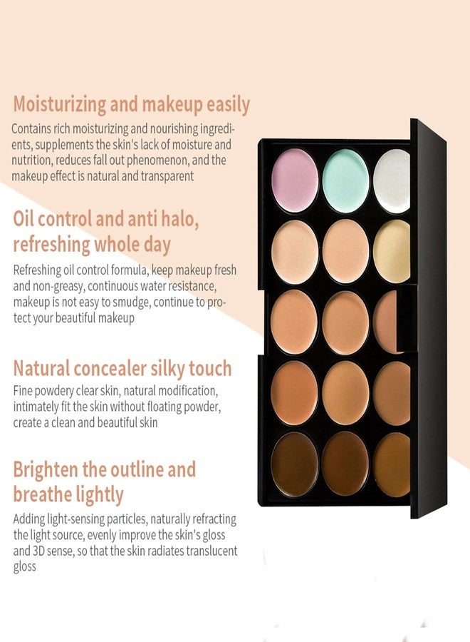 ME NOW 15 color Concealer and contour palette| Contour powder as used bronzer| 3contour| 15color character| - Image 4