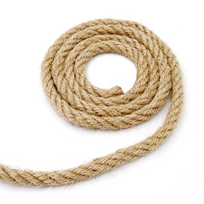 LUCRE Jute Thread Twine Cord Thick 10 mm Length 10 Meter Natural Model No Craft_150 - Image 1