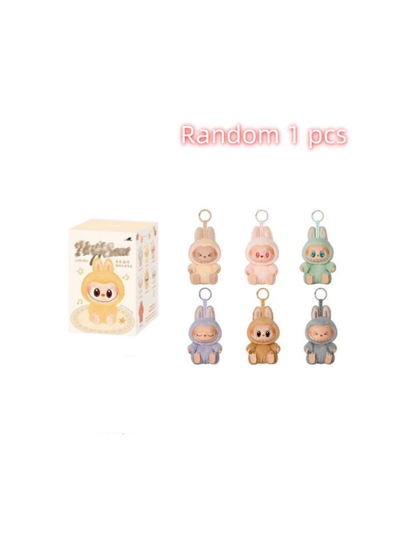 【Random 1 pcs】Bubble Matrabu Labubu Vinyl Plush Doll Coat Doll Trendy Play Labrabu Blind Box Hand-held-Colour:Lapu Second Generation Random Colour 1 pcs  - Image 1