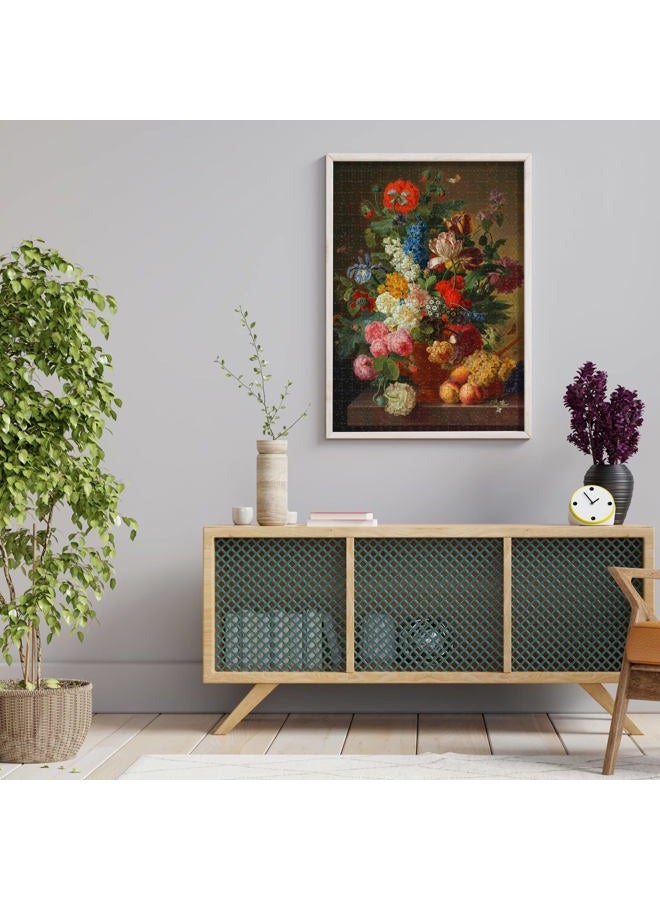 Antelope - 1000 Piece Puzzles for Adults - Vase Flower Grapes Peaches Jigsaw Puzzle 1000 Pieces, Jan Frans Van Dael Officially Licensed, High Resolution, No Dust Classic Artistic Puzzle - Image 4