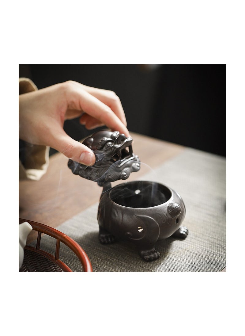 xozgdovg - Sister-in-law ceramic incense burner handicraft incense ornaments reflow incense burner - Image 1