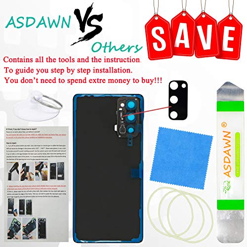 ASDAWN Galaxy S20 FE Replacement Back Glass Panel Case with Pre-Installed Camera Lens + Tool Kit for Samsung Galaxy S20 FE 5G SM-G780 SM-G781 All Carriers (Cloud Red) - Image 2