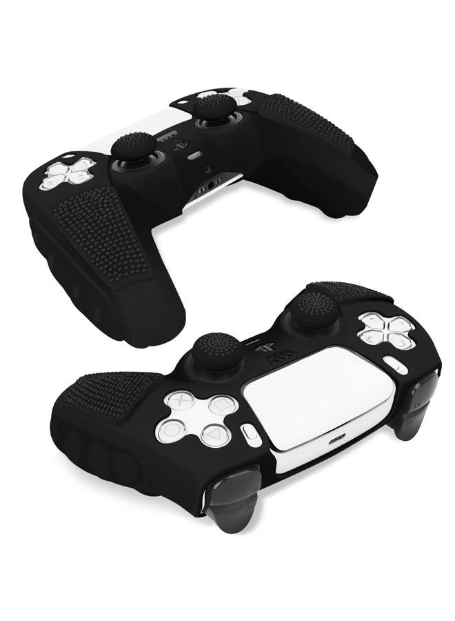 SIKEMAY Anti-Slip PS5 Controller Skin, Soft Thicken Non-Slip Studded Silicone Gel Grip Protective Cover Case for Playstation 5 Dualsense Controller Grip, 2 Pack with 8 x Thumb Grip Caps - Image 3