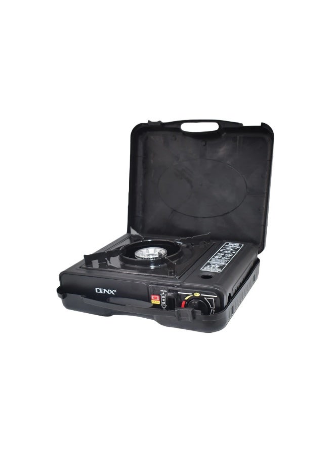 دينكس موقد غاز محمول DX1763 بقوة 2800 واط، موقد تخييم يعمل بالبوتان ذو شعلة واحدة | نظام أمان لقفل/فتح الغاز | متوافق مع خراطيش غاز 220 غرام | إشعال تلقائي | هيكل حديدي | للاستخدام الخارجي وحالات الطوارئ | ضمان لمدة عام - Image 5