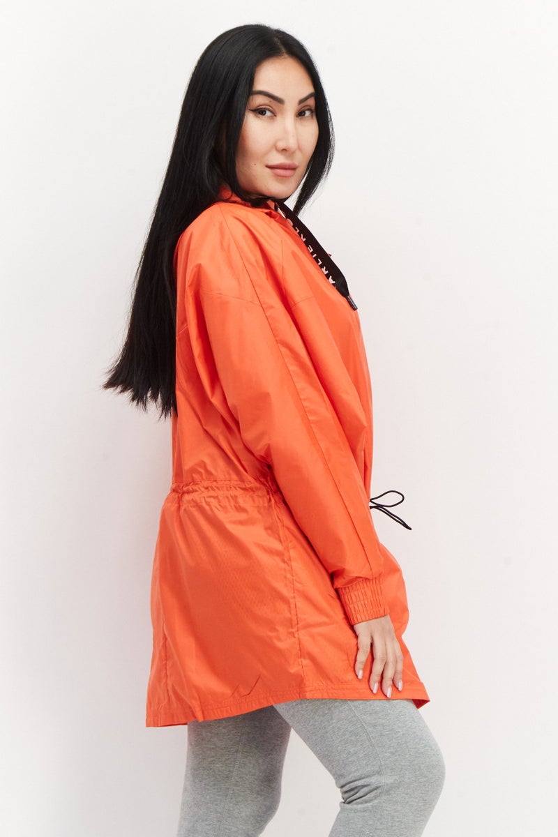 Adidas x Karlie Kloss Women Sportswear Fit Parker Windbreaker Outdoor Jacket, Orange - Image 4