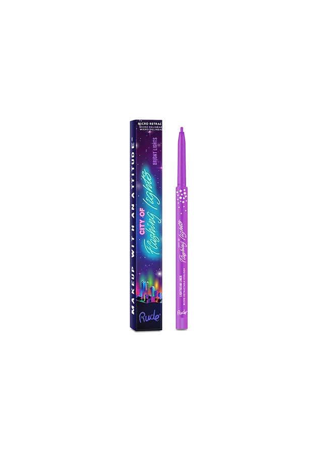 Rude City Of Flashing Lights Micro Retractable Liner Bright Lights 