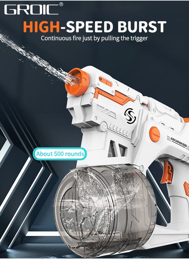 GROIC Electric Water Gun for Kids,Water Blaster,High Capacity Automatic Squirt Guns,Powerful Water Toy Guns for Summer Swimming Pool Beach,Automatic Continuous Firing Electric Water Gun  - Image 3