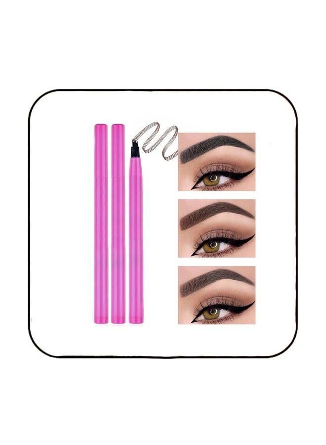 Kilshye Eyebrow Pen Waterproof Eyebrow Tint Tatto Eyebrows Long Lasting Brow Pens Natural Eye Brows Makeup for Women and Girls Pack of 1 (Black 1) - Image 1