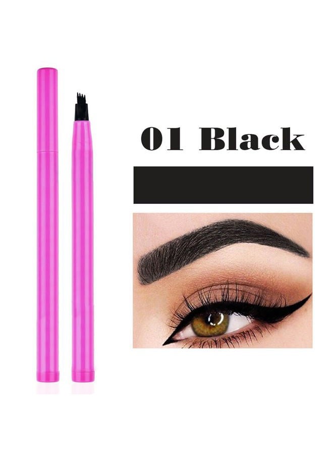 Kilshye Eyebrow Pen Waterproof Eyebrow Tint Tatto Eyebrows Long Lasting Brow Pens Natural Eye Brows Makeup for Women and Girls Pack of 1 (Black 1) - Image 2