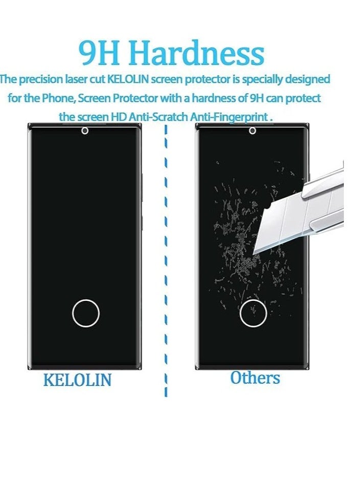 ELMO3EZZ Privacy Screen protector compatible with Samsung Galaxy S22+ / S22 PLUS 5G Screen Protector Tempered Glass [Anti-Glare][HD Full Coverage][Easy Installation][Scratch Resistant][9H Hardness]