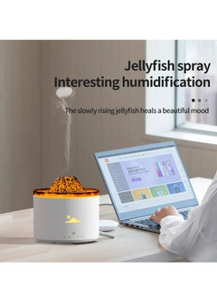 بيوينتي Large Capacity Volcano Aroma Diffuser – Jellyfish  Ring Humidifier with Remote Control  - Image 3