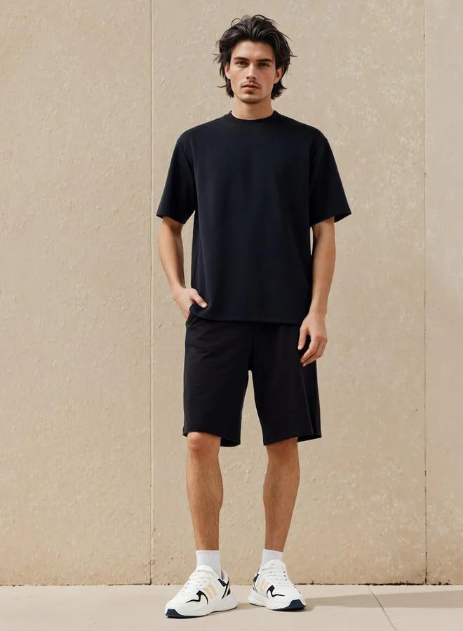 سبلاش فيڤ شورت رجالي قطن بقصة عادية