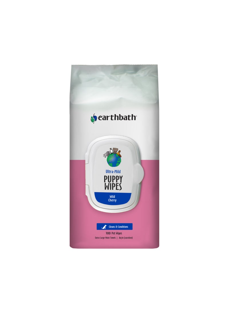 earthbath Ultra Mild Puppy Wipes - Image 1