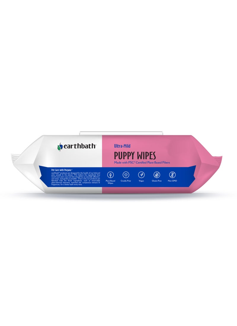 earthbath Ultra Mild Puppy Wipes - Image 3
