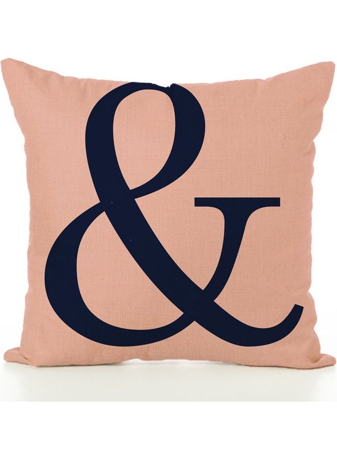 نيبمينينت غطاء وسادة ديكور مزين بطبعة وردي/أسود