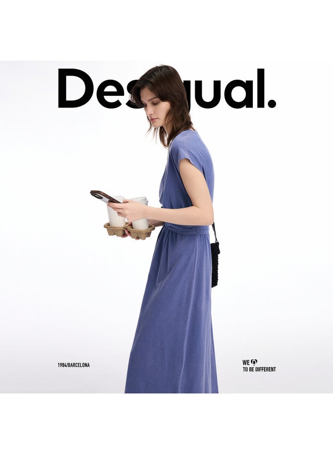 DESIGUAL high-waisted Pleated Slimming Dress - Image 3