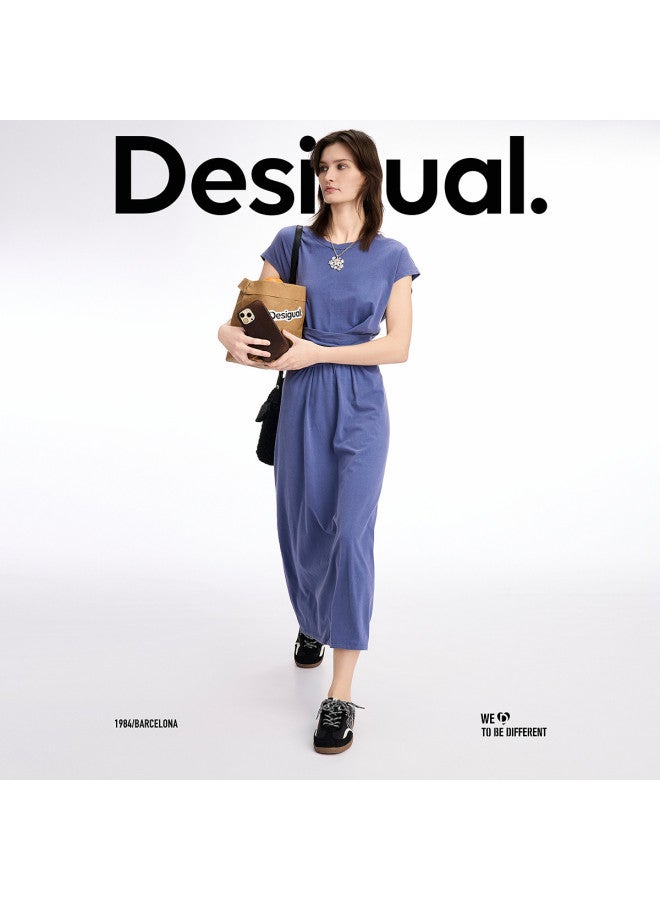 DESIGUAL high-waisted Pleated Slimming Dress - Image 5