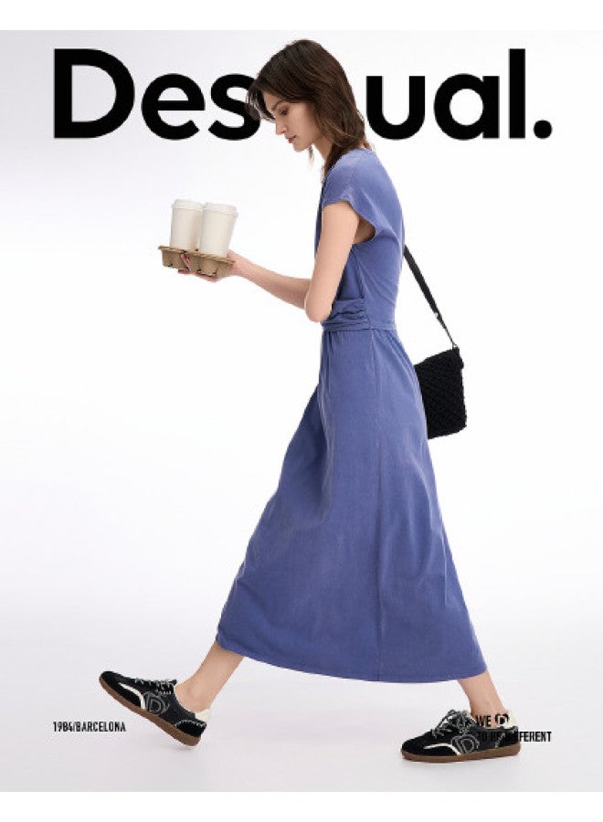 DESIGUAL high-waisted Pleated Slimming Dress - Image 1