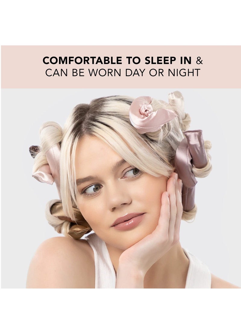 Heatless Hair Curlers for Long Hair, 6 PCS Satin Stylish Curling Set, to Sleep in, Rod Headband, Curler, No Damage, Perfect Curls Flexi Rods - Image 4