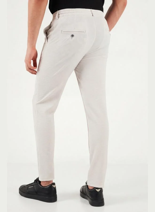 Buratti  Buratti Slim Fit Regular Waist Tapered Leg Trousers Men's Pants 6841483 for Men | Best Price UAE