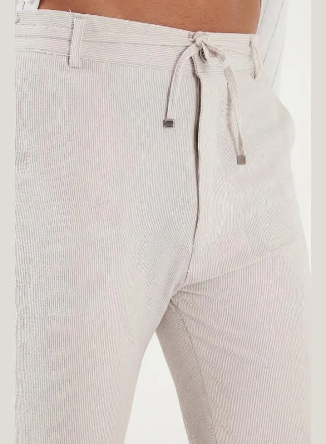 Buratti  Buratti Slim Fit Regular Waist Tapered Leg Trousers Men's Pants 6841483 for Men | Best Price UAE