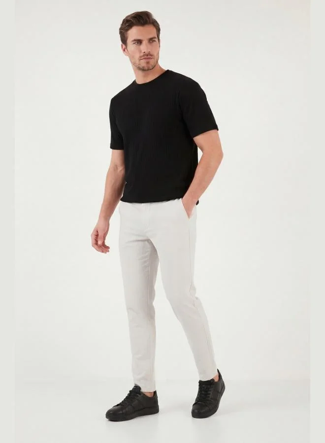Buratti  Buratti Slim Fit Regular Waist Tapered Leg Trousers Men's Pants 6841483 for Men | Best Price UAE