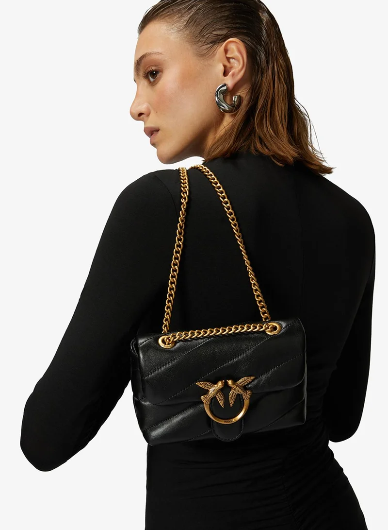 PINKO Mini Puff Maxi Quilt Love Bag