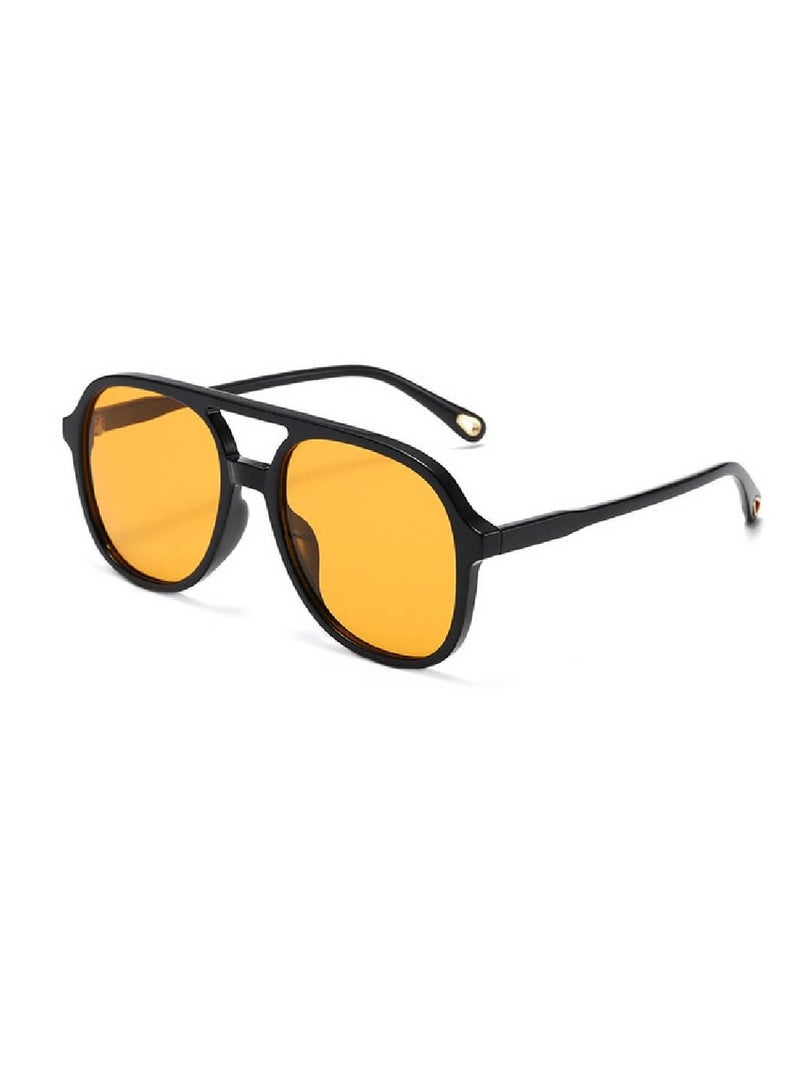 Urban Utility Trendy Sunglasses for Women and Men Retro Vintage Double Bar Aviator Style Polarized UV400 Lenses High-Quality Materials Gift Package Included  - Image 2