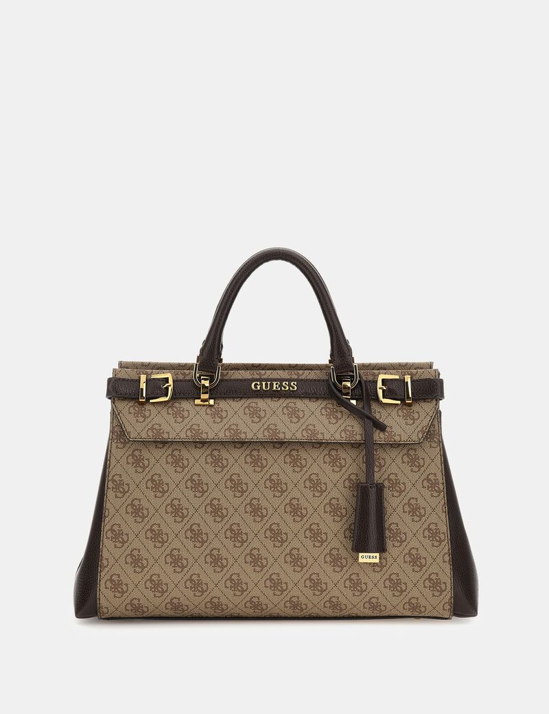 GUESS Sestri Logo Womens NOELLE Shoulder Handbag Camera bag Brown - Image 1