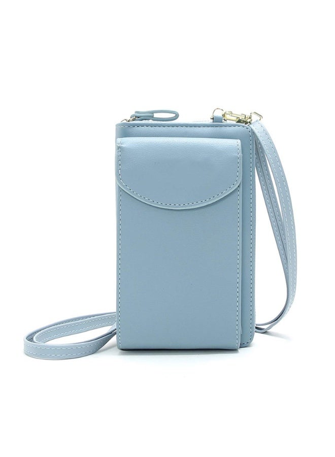 Women's Crossbody Phone Bag, Lady's Wallet Small Soft PU Leather Cell Phone Purse with Card Slots Multifunctional Phone Pouch Bag for phones under 6.1 inches