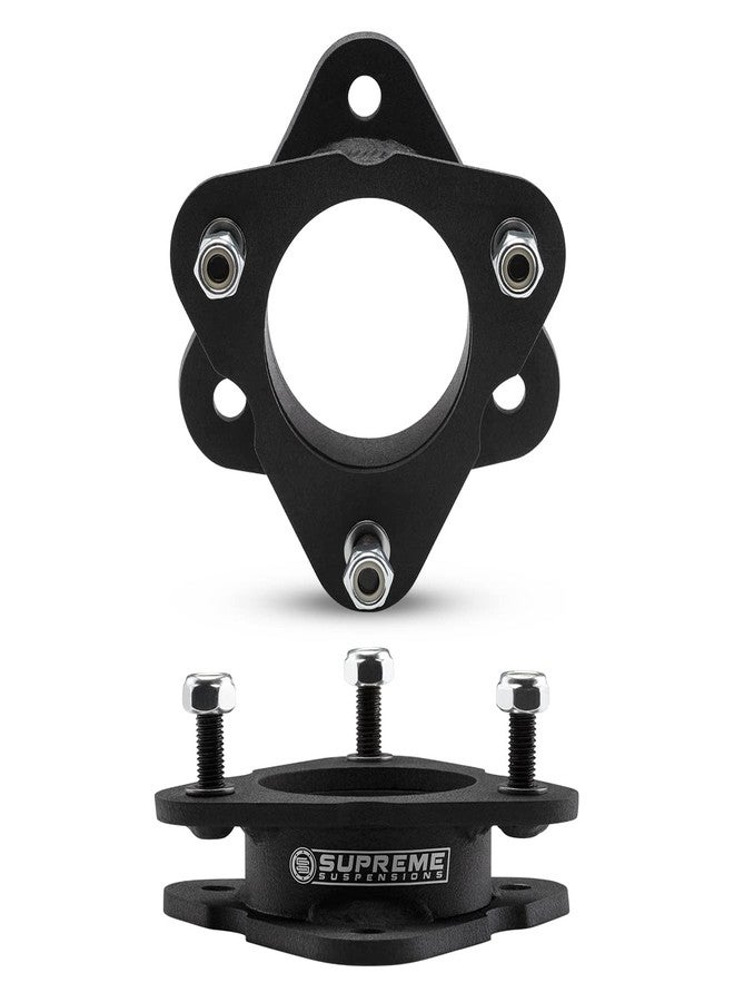 Supreme Suspensions طقم رفع أمامي من شركة Supreme Suspensions - 2.5 بوصة لسيارات شيفروليه سيلفرادو 1500 وجي إم سي سييرا 1500 موديلات 2007-2023 (دفع ثنائي/رباعي) - طقم رفع من فواصل دعامات فولاذية عالية القوة - Image 4