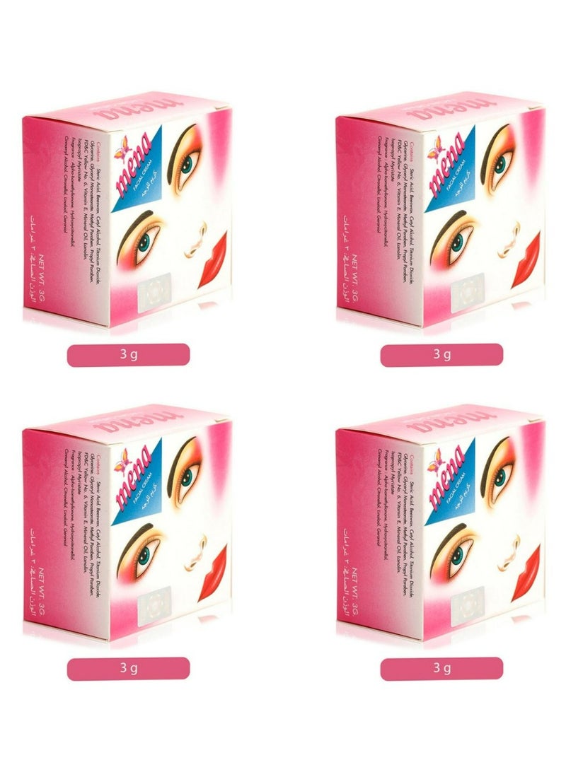 Mena Facial Cream 3 g 4 PCS