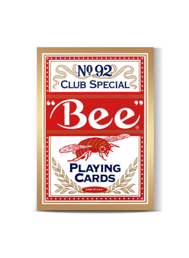 Bee Bee Playing Cards, Little Bee Poker Cards, Entertainment Texas Hold'em, Wide And Durable, Red, 1 Deck - Image 4