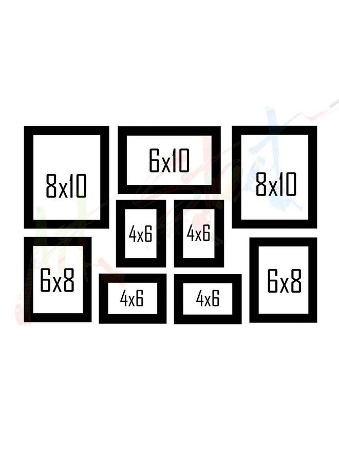 Art Street Motivational Quotes Fremd Posters Simple Life Theme Set of 9 Framed Art Prints. - Image 3