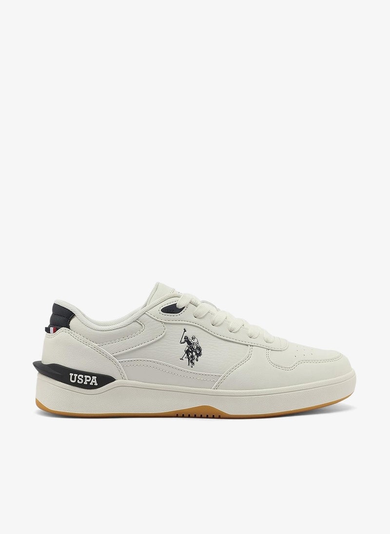 U.S. Polo Assn. Men's White Sneakers - Classic Design with Accents, Comfortable Casual Shoes for Everyday Style - Image 1